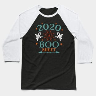 2020 is Boo Sheet Halloween Vintage Distressed Baseball T-Shirt